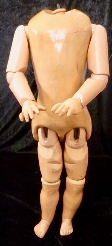 45cm antique wooden doll - /,