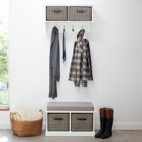 Tetbury white storage bench - tetbury,