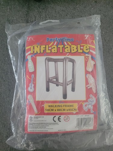 Inflatable walking frame - walking, joke