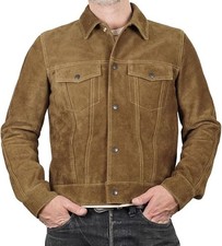 Vintage Retro Trucker Suede