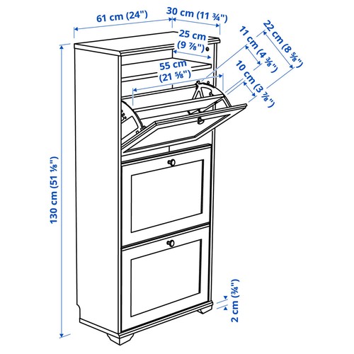 Ikea brusali shoe cabinet with - shoe,