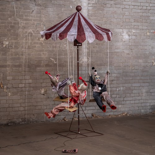 6ft tall clown round - clown, go-round