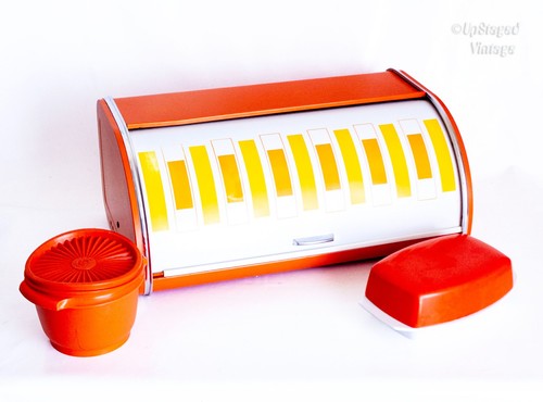 Orange roll top bread - top,