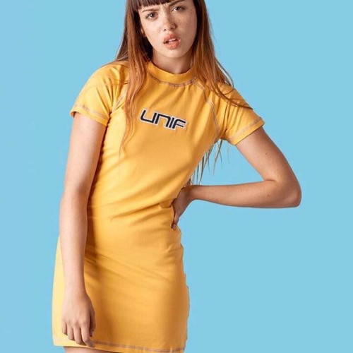 Unif kit dress yellow - unif,