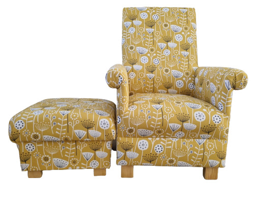 Fryetts bergen ochre fabric - bergen,