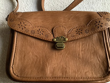 NICA Brown PU Leather Satchel