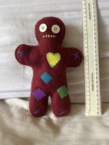 Maroon voodoo pagan doll - pagan,