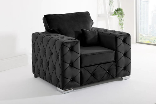 Plush velvet corner sofa - plush,