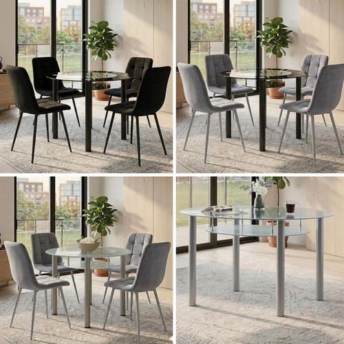 Round glass grey - round,