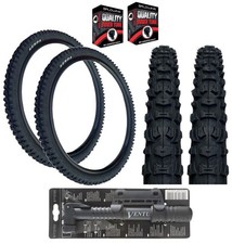 Kenda 26 x 2.10 Mountain Bike Black TYREs / TUBEs K-816 + FREE MINI PUMP