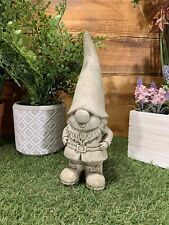 STONE GARDEN CUTE BOY GNOME PIXIE STATUE GIFT HOME GARDEN ORNAMENT