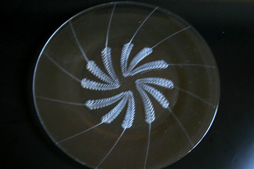 Lalique lucerne glass plate - lalique,