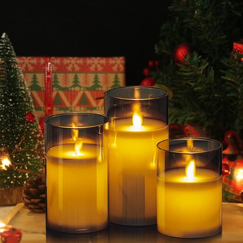 Set led flameless - led, pillar