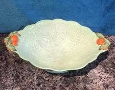 Vintage Carlton Ware Lettuce Leaf and Tomato Pedestal Salad Dish