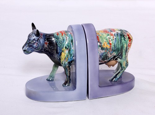 Cow parade monet - monet, bookends