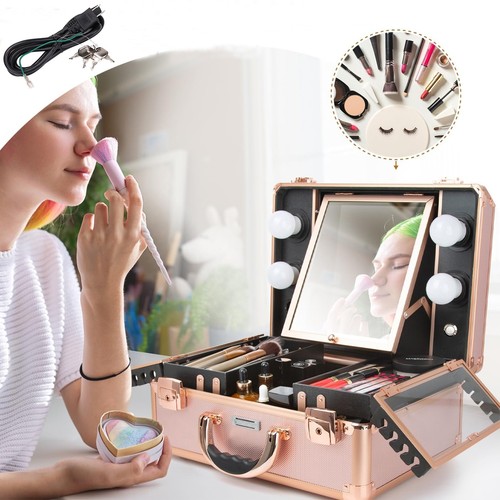 Makeup train case cosmetic - makeup,