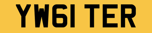 Cherished number plate - number,