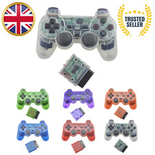 Wireless Game Controller Dual Vibration Gamepad For PlayStation 2 PS2 TV Box UK