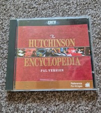Commodore CDTV CD32 Disc - Hutchinson Encyclopedia - vgc 