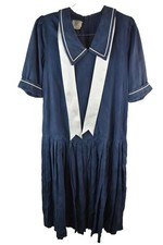 LAURA ASHLEY Navy Sailor Dress
