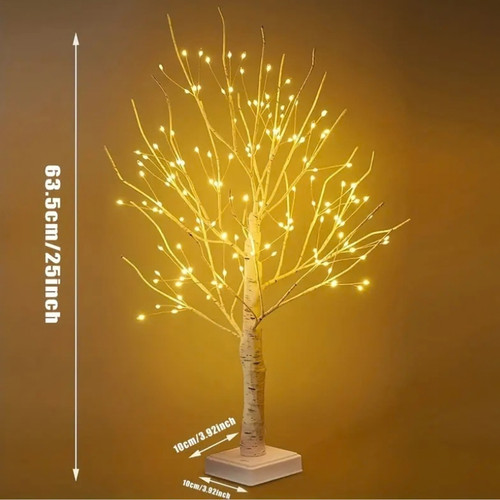 Led birch tree - birch, light