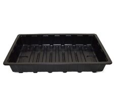 10x Full Size Strong Plastic Garden Trays Black No Holes Seed Plant Grow