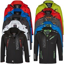 Geographical Norway Men's Softshell Rain Outdoor Jacket Softshell Jacket S-7XL