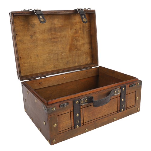 Awooden chest portable vintage - chest,