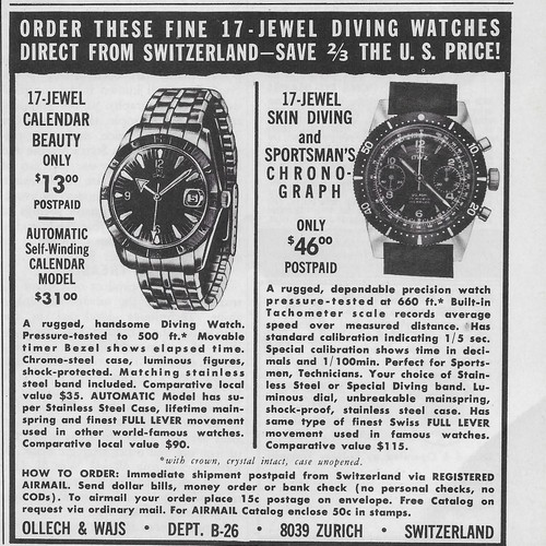 1965 ollech wajs automatic - ollech,