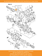 SUZUKI Nut, 08319-31107 OEM