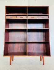 VINTAGE DANISH  MID CENTURY RETRO ROSEWOOD  BOOKCASE 1960,s