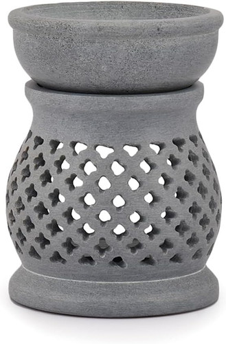 Handmade soapstone tealight - soapstone,
