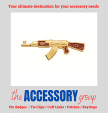 New AK47 toy Gun AK - 47 Rifle toy badge tie pin badge metal Enamel