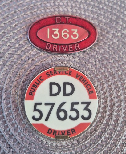 Vintage pair bus driver - vintage,