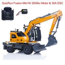 1/14 Hydraulic Wheeled RC Excavator LR914 8-ways Valve 4WD Digger RTR Axle Lock