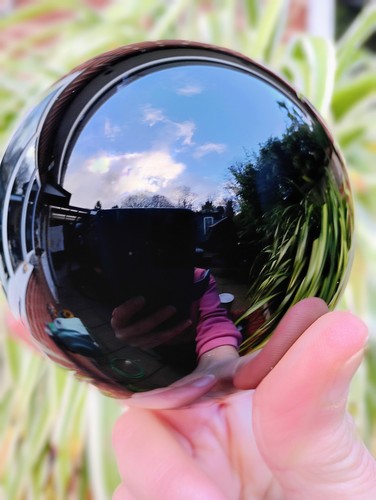 946g black obsidian scrying - black,