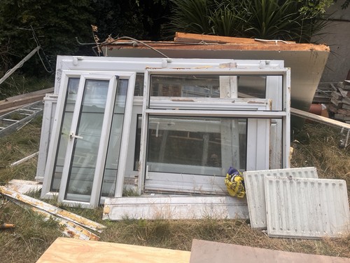 White upvc double - white, glazed