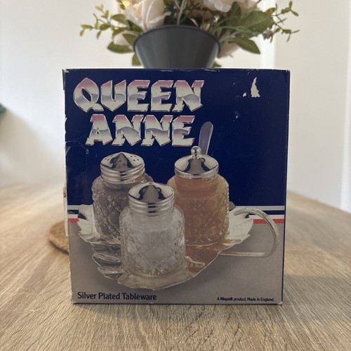 Vintage queen anne salt pepper - salt,
