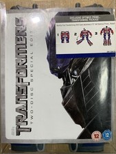 Transformers Two Disc Special Edition DVD Movie with Rare 15" Optimus Prime