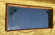 Vintage teak wall - teak, mirror