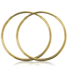 9CT GOLD HOOP EARRINGS ROUND