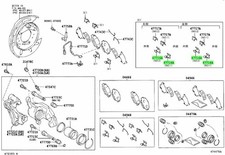 Genuine Toyota Pad Support Plate Fits Aristo Celsior Crown Regius Touring Hiace
