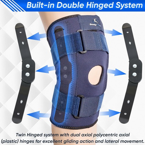 Hinged knee support - knee,