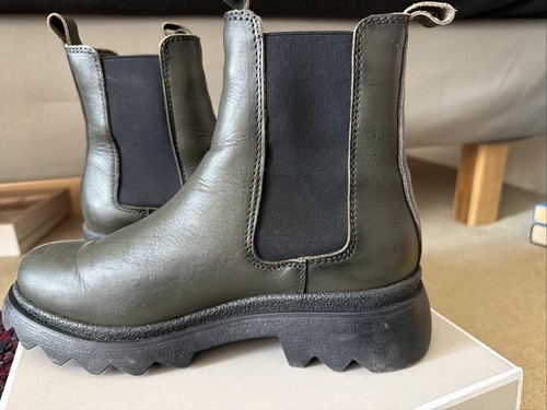 Tamaris olive green - olive, leather