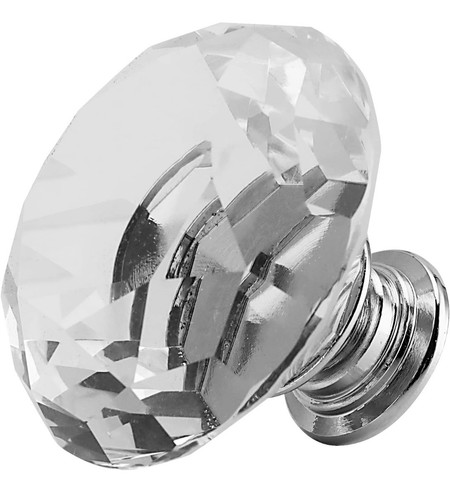 Pcs 40mm clear crystal door - clear,