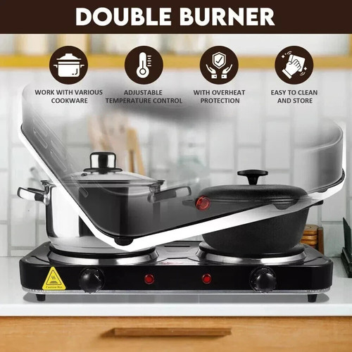 Double hot plate 2500w - double,
