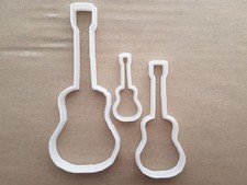 Guitar Acoustic Instrument Shape Cookie Cutter Dough Biscuit Fondant Sharp