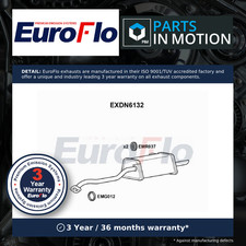 Exhaust Back / Rear Box fits NISSAN MICRA K13 1.2 10 to 15 EuroFlo 201001HD2A