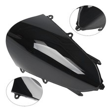 Black motorcycle windshield - black,