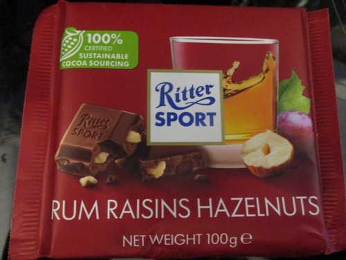 Ritter sport rum - ritter, raisins